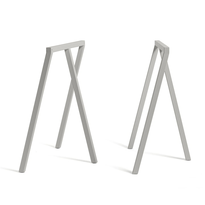 Loop Tischböcke Stand Frame von Hay in Grau (2 Stück)
