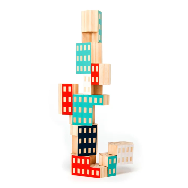 Areaware - Blockitecture, Spielzeug Holz-Architektur