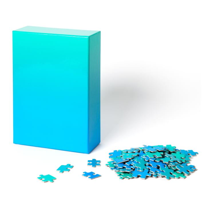 Areaware - Farbverlauf Puzzle, blau / grün