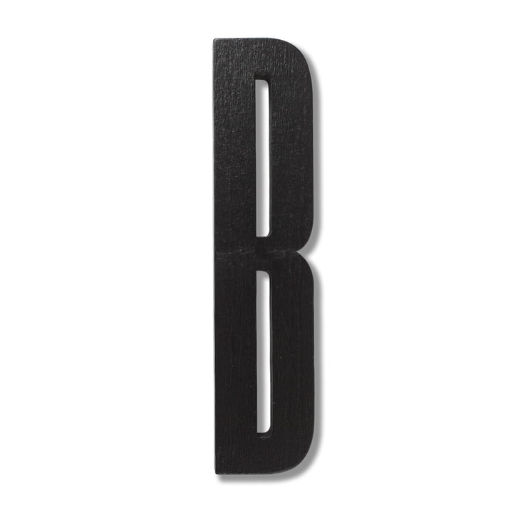 Wooden Letters Indoor B von Design Letters in Schwarz