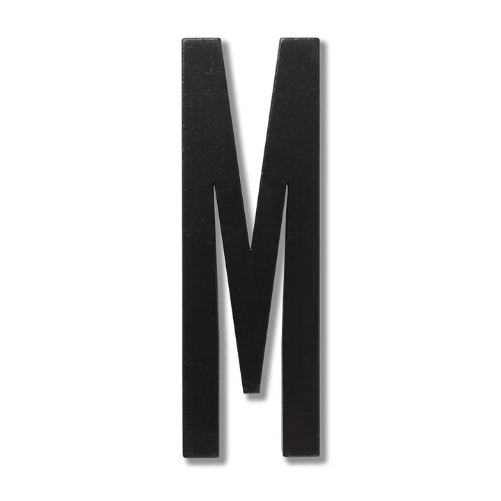 Wooden Letters Indoor M von Design Letters in Schwarz