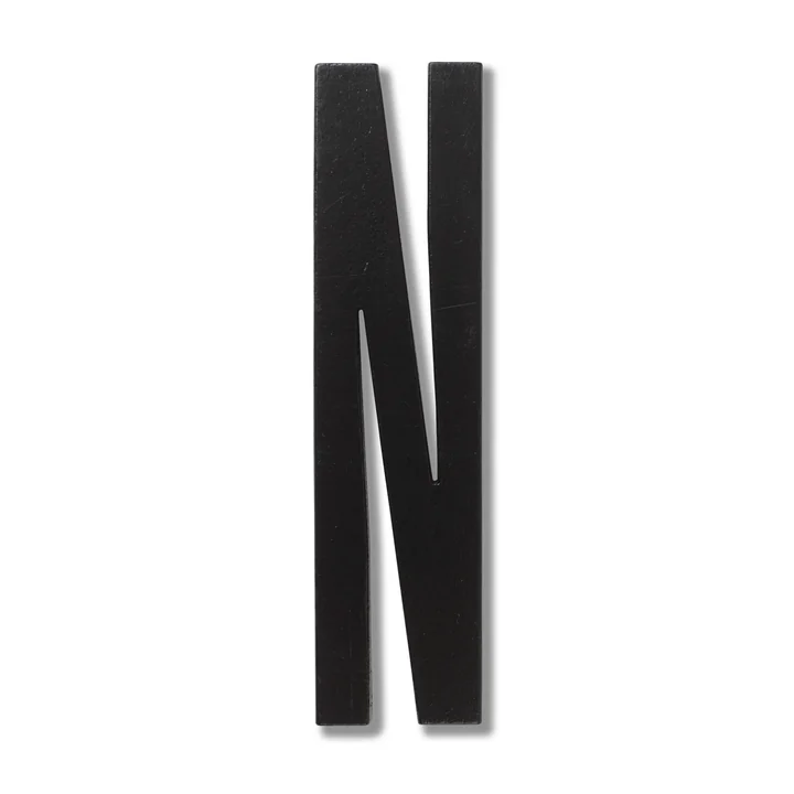 Wooden Letters Indoor N von Design Letters in Schwarz