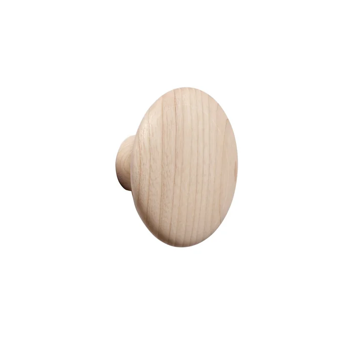 Wandhaken "The Dots" single small von Muuto in Esche Natur
