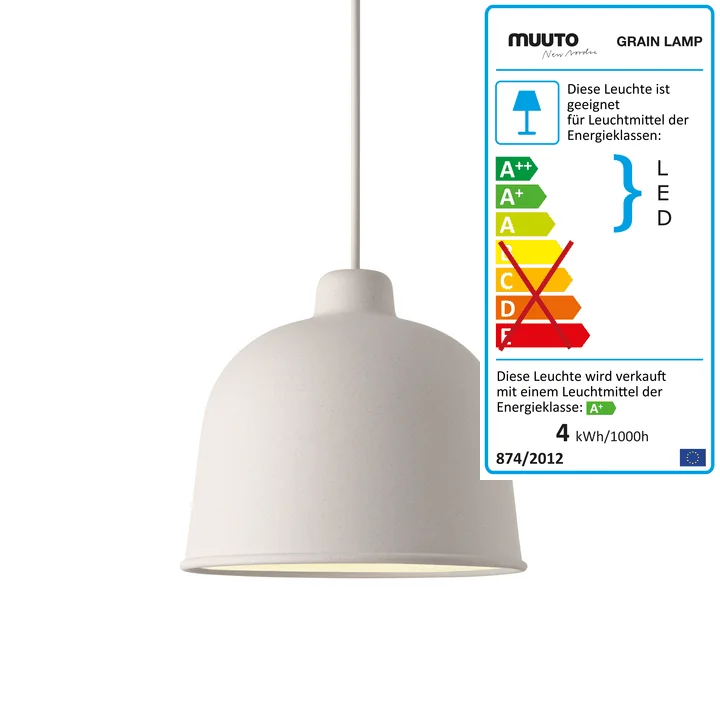 Muuto - Grain Pendelleuchte, weiss