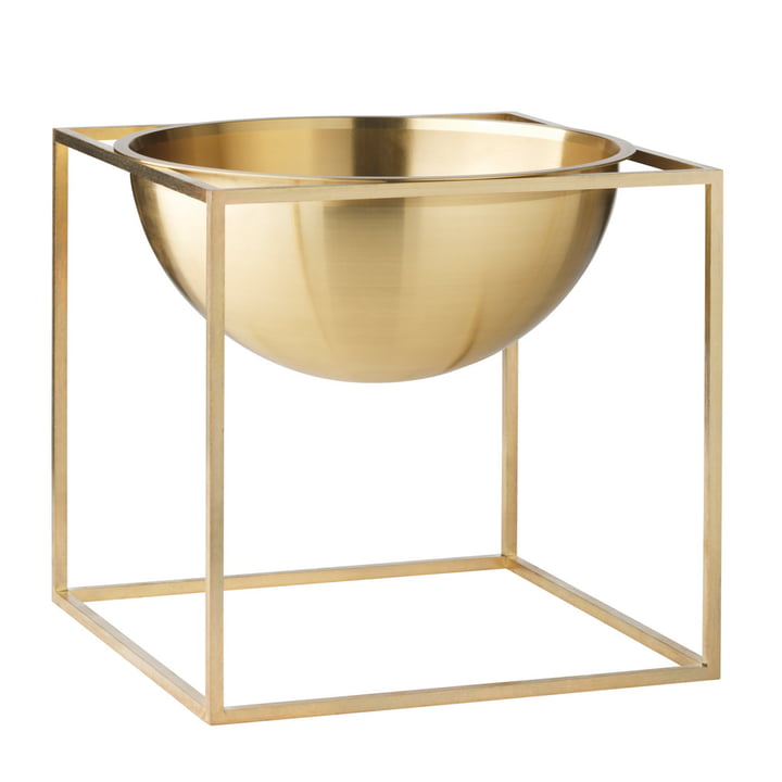 Audo - Kubus Bowl, gross, gold-plated