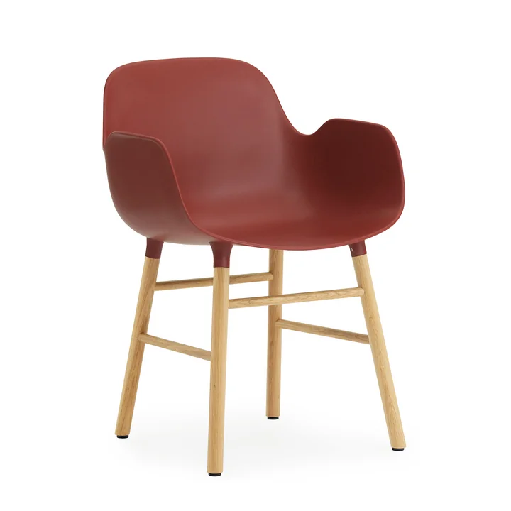 Form Armchair von Normann Copenhagen aus Eiche in Rot