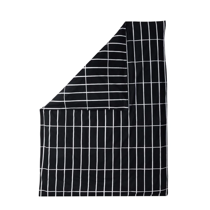 Tiiliskivi Deckenbezug von Marimekko in Schwarz / Weiss
