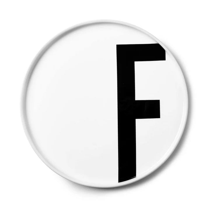 Der AJ Porzellan Teller F von Design Letters 