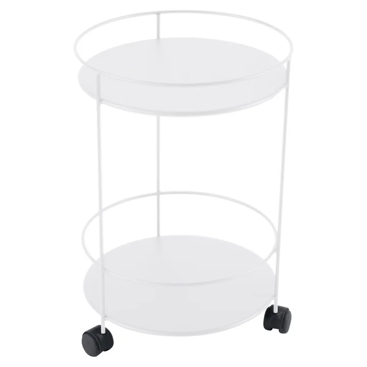 Guéridons Beistellwagen auf Rollen von Fermob in Baumwollweiss