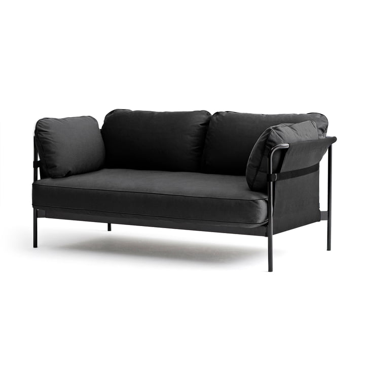 Hay - Can Sofa, 2-Sitzer, grau / Canvas grau / Canvas grau
