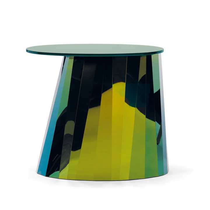 Pli Side Table, topas-grün glänzend von ClassiCon