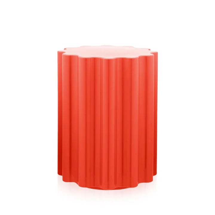 Colonna Hocker/Beistelltisch von Kartell in Rot