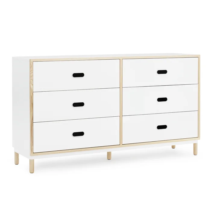 Kabino Sideboard mit 6 Schubladen von Normann Copenhagen in Weiss