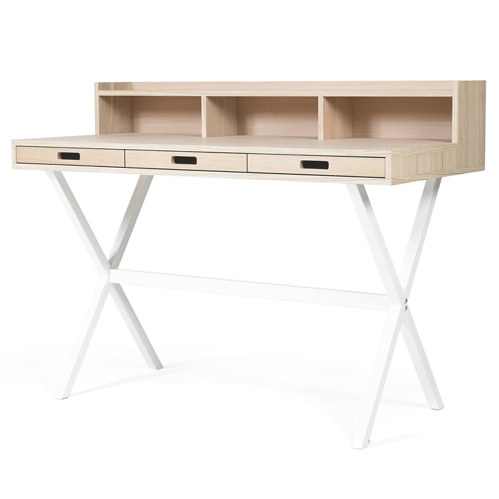 Hyppolite Sekretär von Hartô in Eiche Weiß (RAL 9016)
