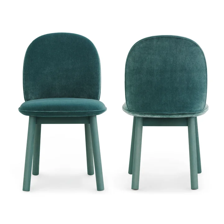 Ace Chair Velour von Normann Copenhagen in Lake Blue