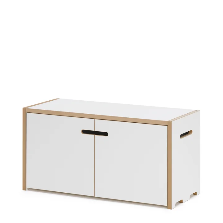 Hochstapler Regalsystem Modul mit Türen vpn Tojo in Weiss