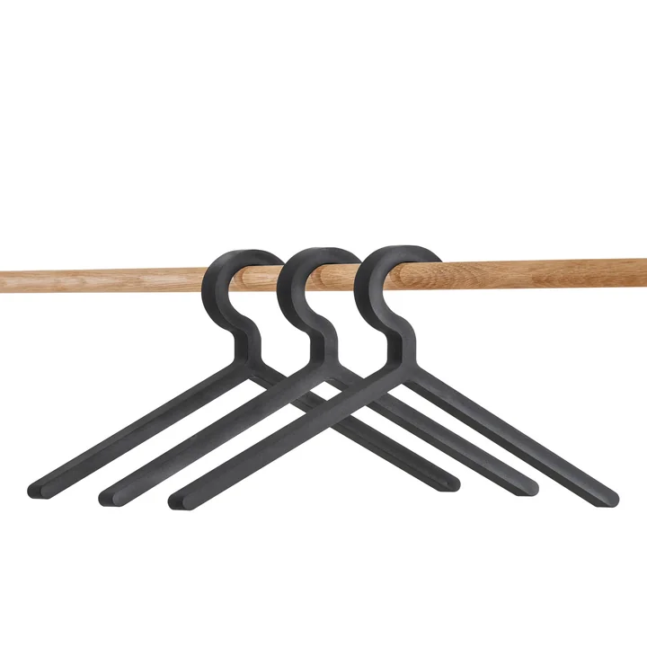 Illusion Hanger (3er-Set) von Woud in Schwarz