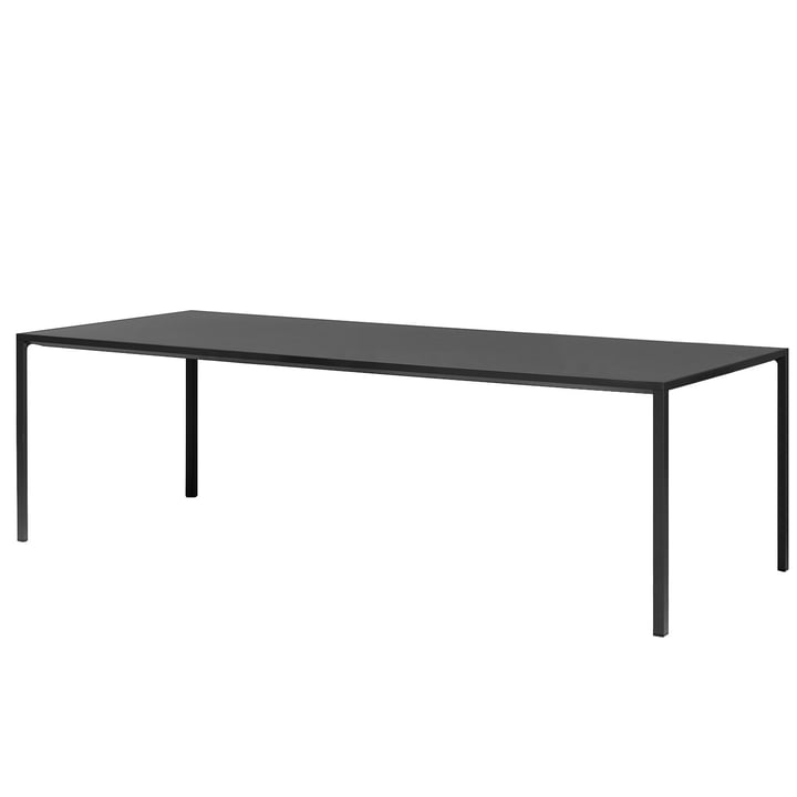 HAY - New Order Table 200 x 100 cm, charcoal schwarz / Linoleum dunkelgrau