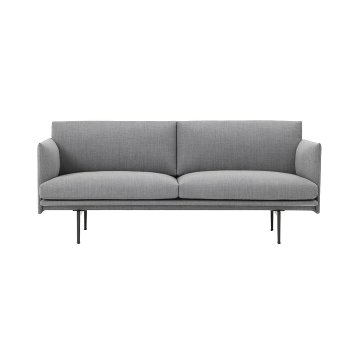 Outline Sofa 2-Sitzer von Muuto in Grau