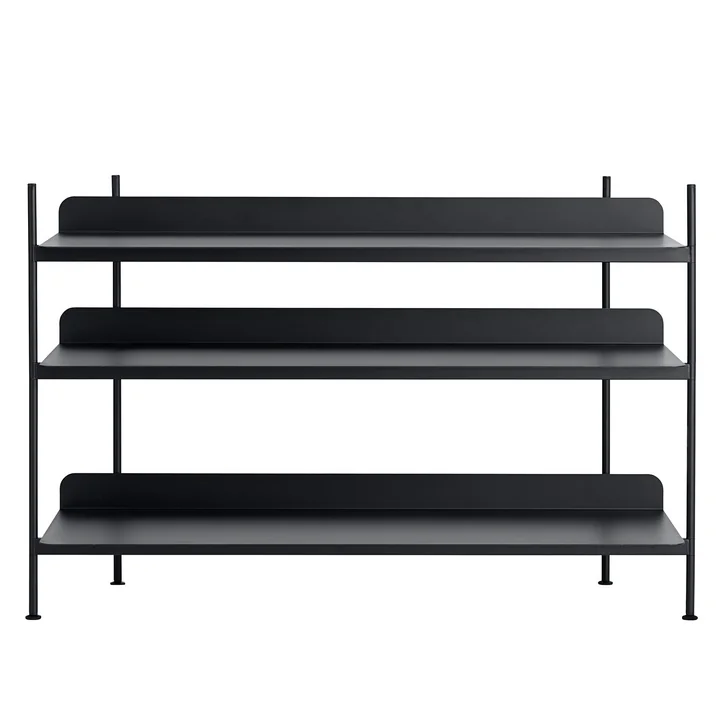 Compile Shelving System (Config. 2) von Muuto in Schwarz
