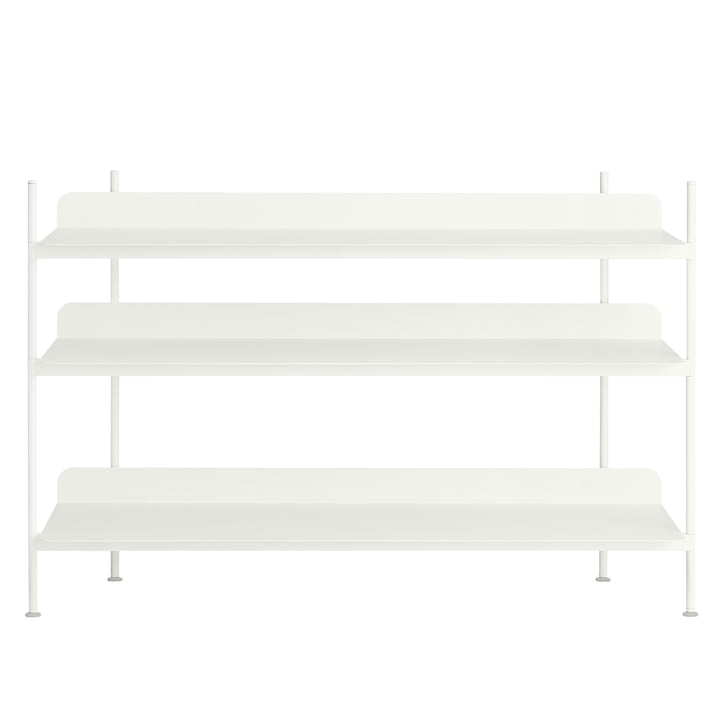 Compile Shelving System (Config. 2) von Muuto in Weiss