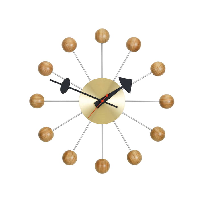 Ball Clock von Vitra aus Kirschbaumholz
