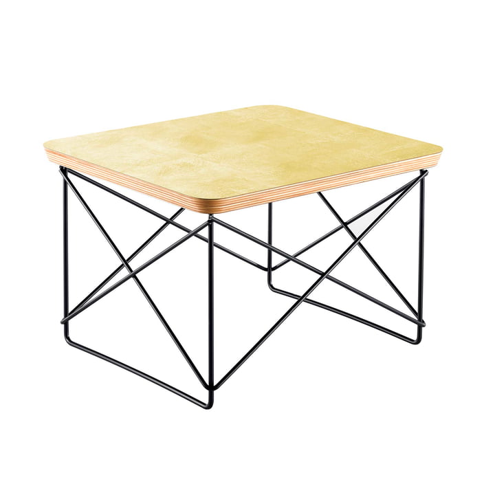 Eames Occasional Table LTR von Vitra in Blattgold / basic dark