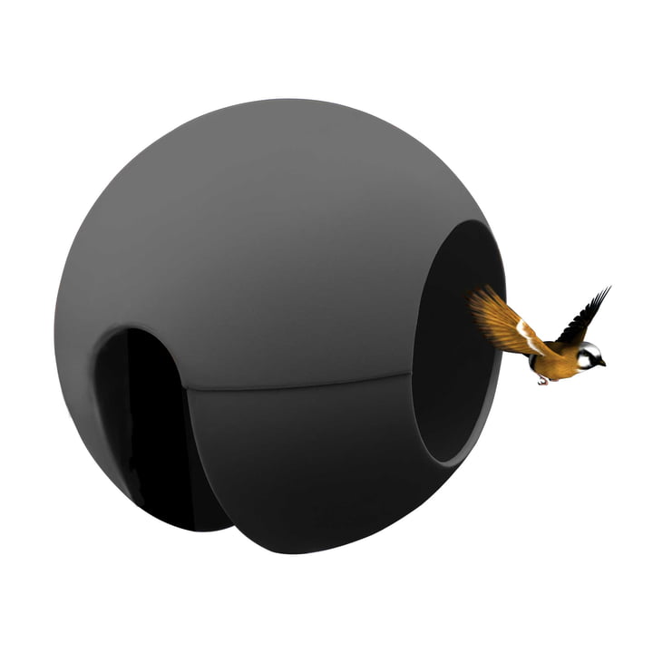 Die rephorm - ballcony birdball Futterstelle in graphit