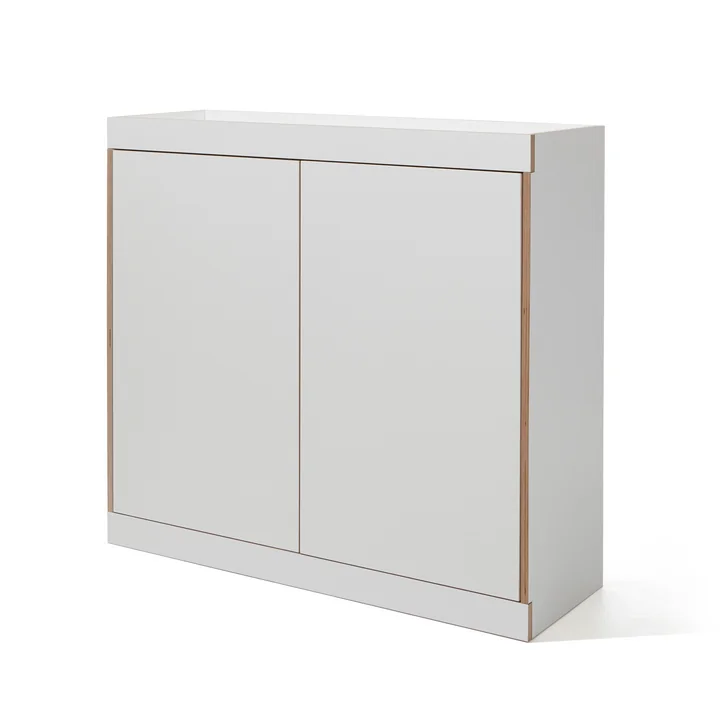 Flai Kommode mit Türen von Müller Small Living in Weiss