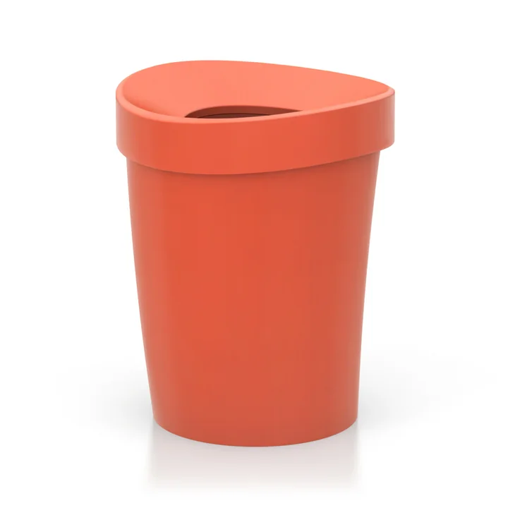 Happy Bin Papierkorb large von Vitra in poppy red