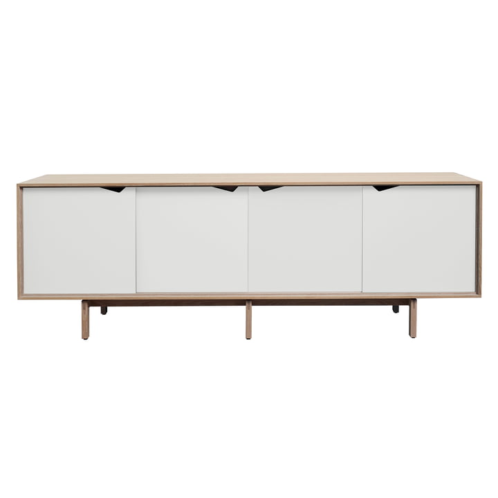 S1 Sideboard von Andersen Furniture in Eiche geseift/ Türen weiss