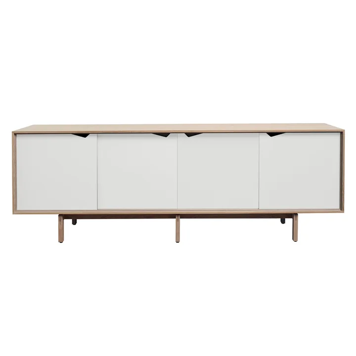S1 Sideboard von Andersen Furniture in Eiche geseift/ Türen weiss