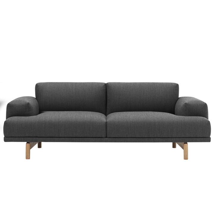 Muuto - Compose Sofa, 2-Sitzer, vancouver 13 / eiche
