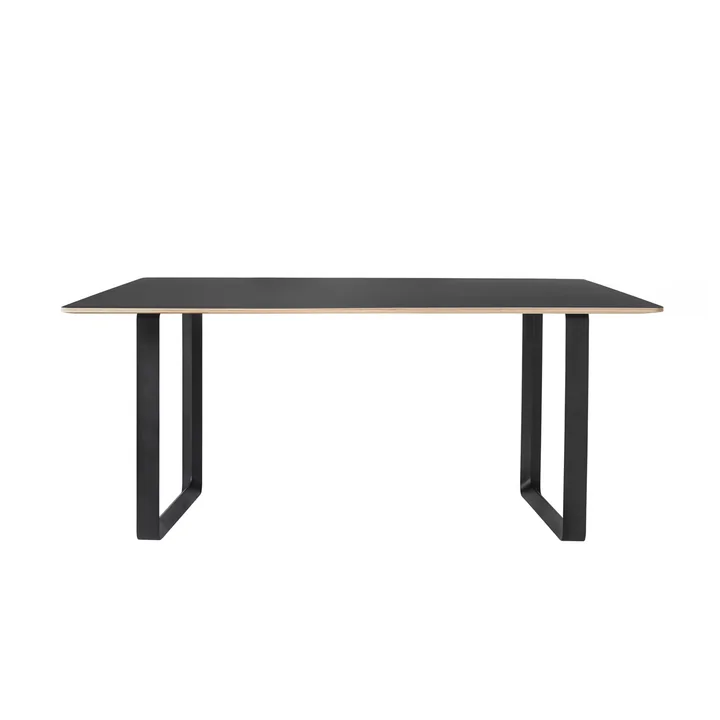 70/70 Esstisch 170 x 85 cm von Muuto in schwarz (Linoleum)