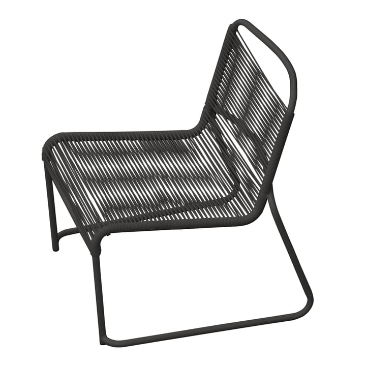 Lido Spaghetti Lounge-Sessel von Fiam in schwarz