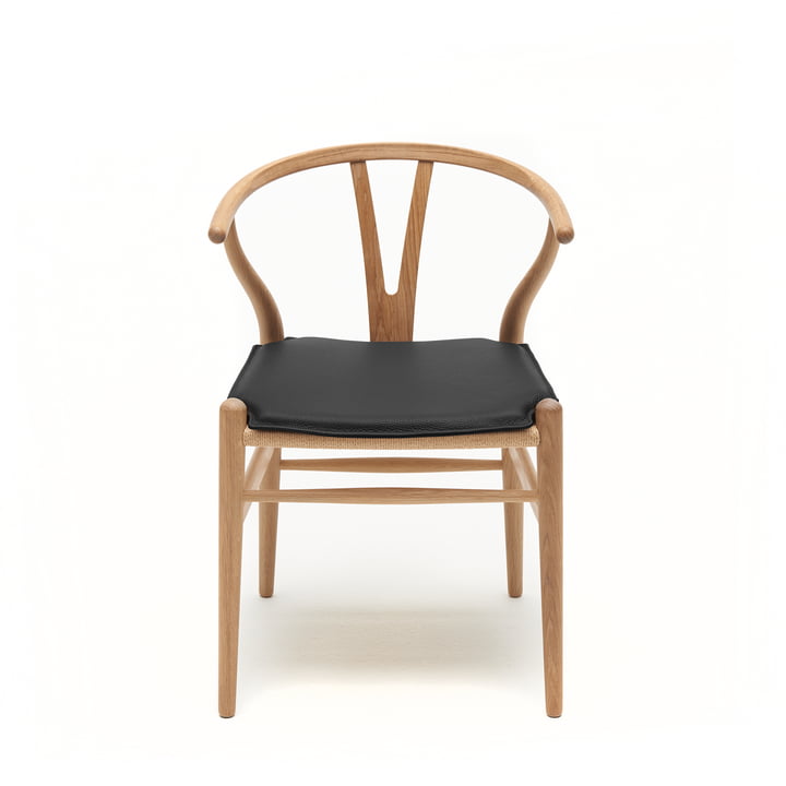 Leder-Kissen für CH24 Wishbone Chair von Carl Hansen