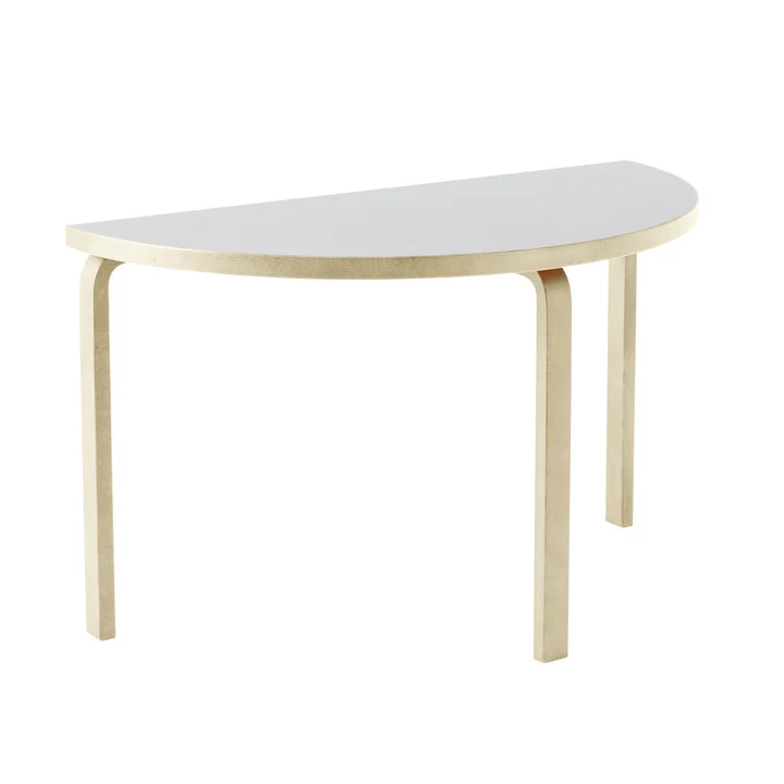 95 Tisch von Artek in Birke natur / Laminat weiss