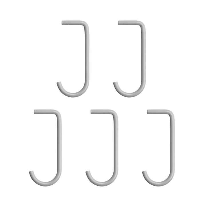 Haken für Metallboden von String in grau (5er-Set)