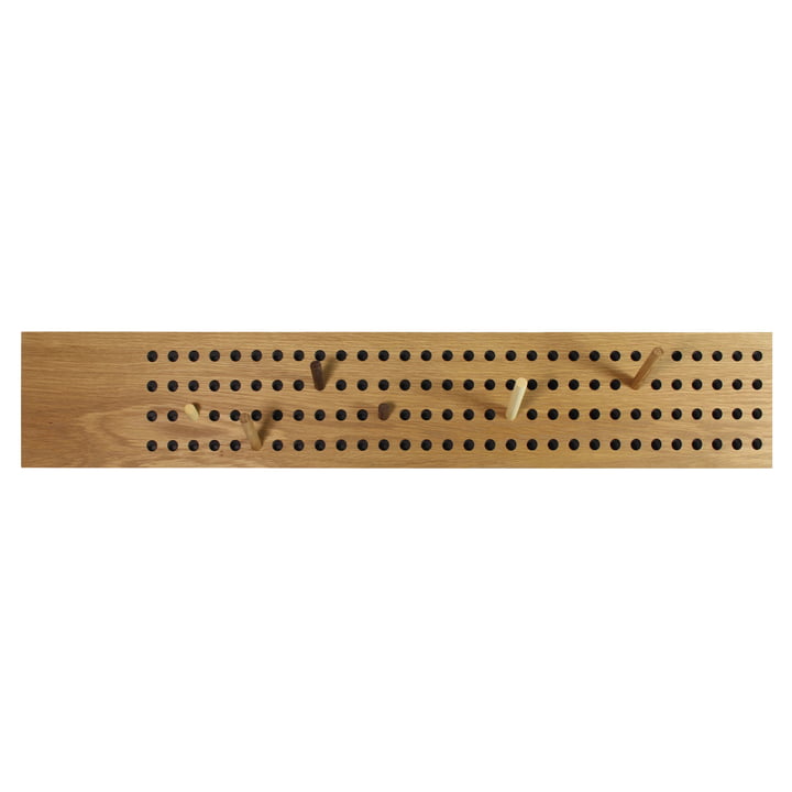 Die We Do Wood - Scoreboard Garderobe horizontal in Eiche natur