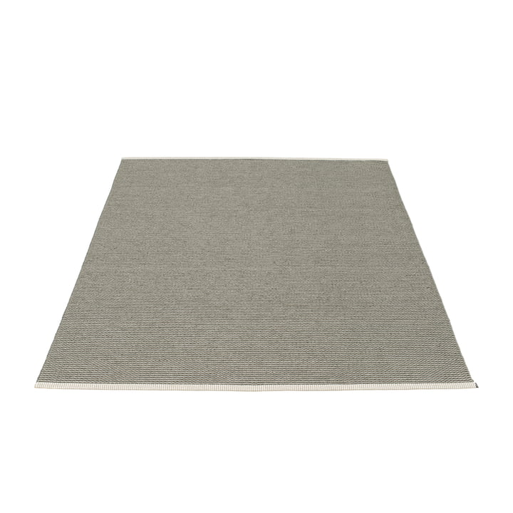 Mono Teppich 140 x 200 cm von Pappelina in Charcoal / Warm Grey