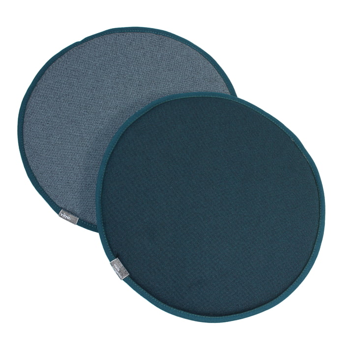 Vitra - Seat Dots, nero / eisblau