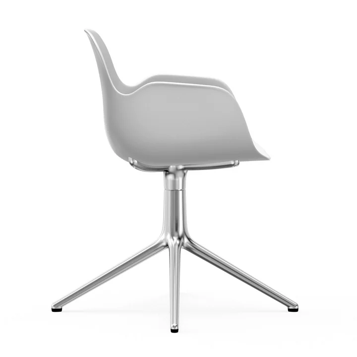 Form Drehsessel von Normann Copenhagen in Aluminium / Weiss