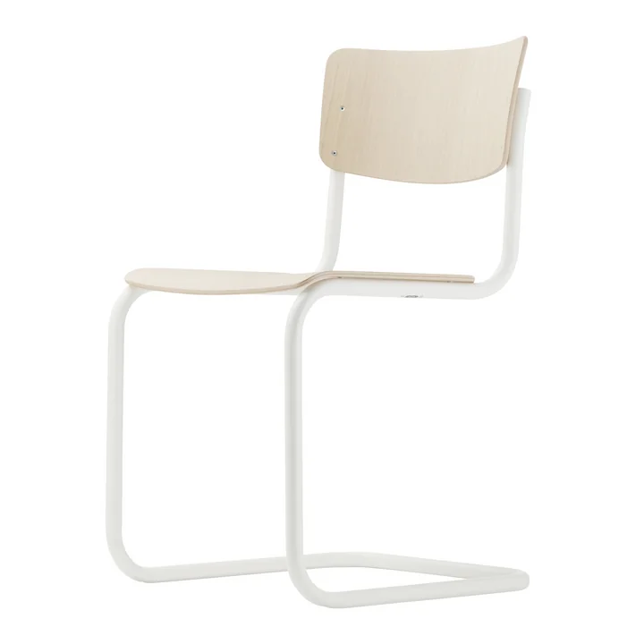 S 43 Stuhl von Thonet in Weiss / Buche hell (TP 107)
