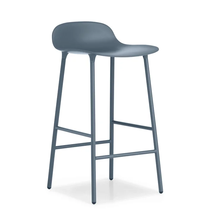 Form Barhocker H 65 cm von Normann Copenhagen in Blau