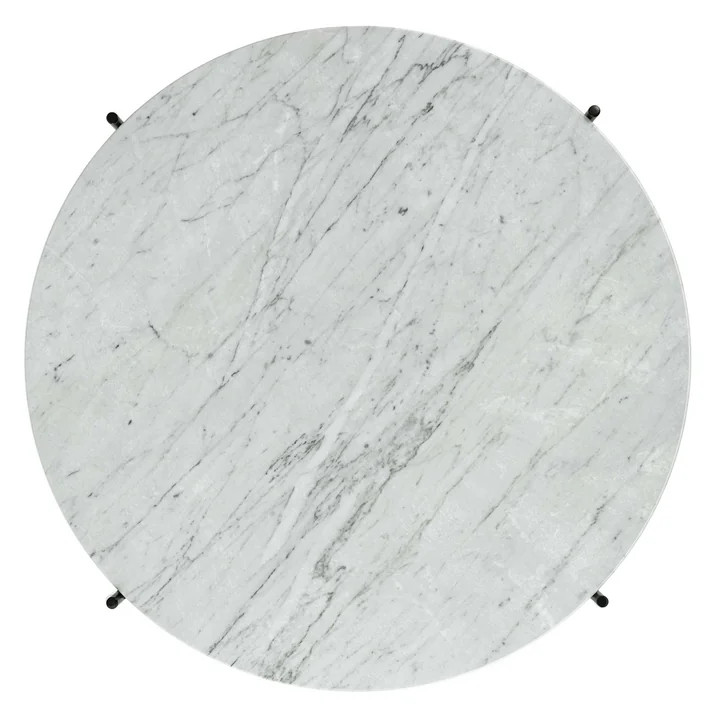 Weisse Marmorplatte des TS Couchtischs von Gubi