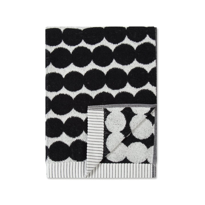 Räsymatto Handtuch 50 x 70 cm von Marimekko in weiss / schwarz