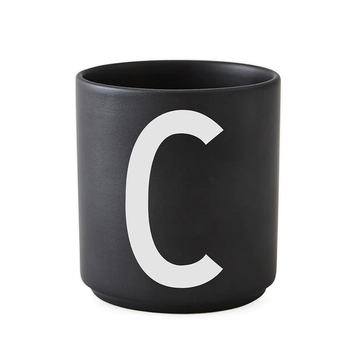 AJ Porzellan Becher C von Design Letters in Schwarz