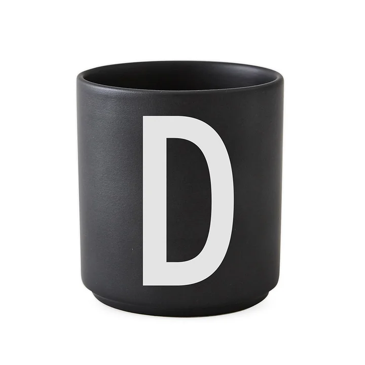 AJ Porzellan Becher D von Design Letters in Schwarz