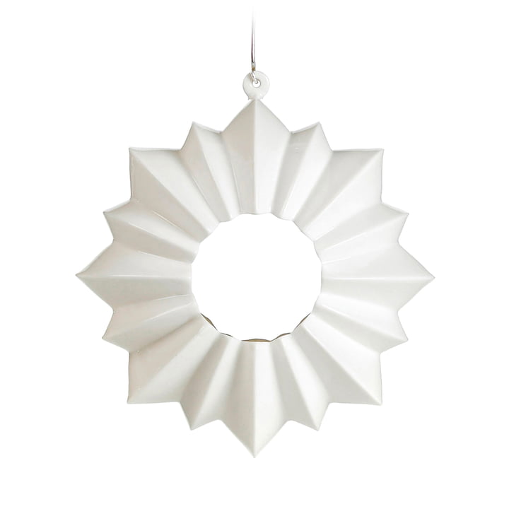 Stella Teelichthalter Ø 13,5 cm hängend von Kähler Design in Weiss