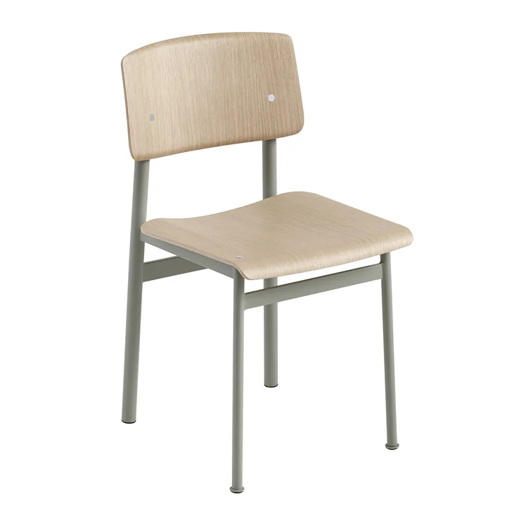 Loft Chair von Muuto in Eiche / Dusty Green